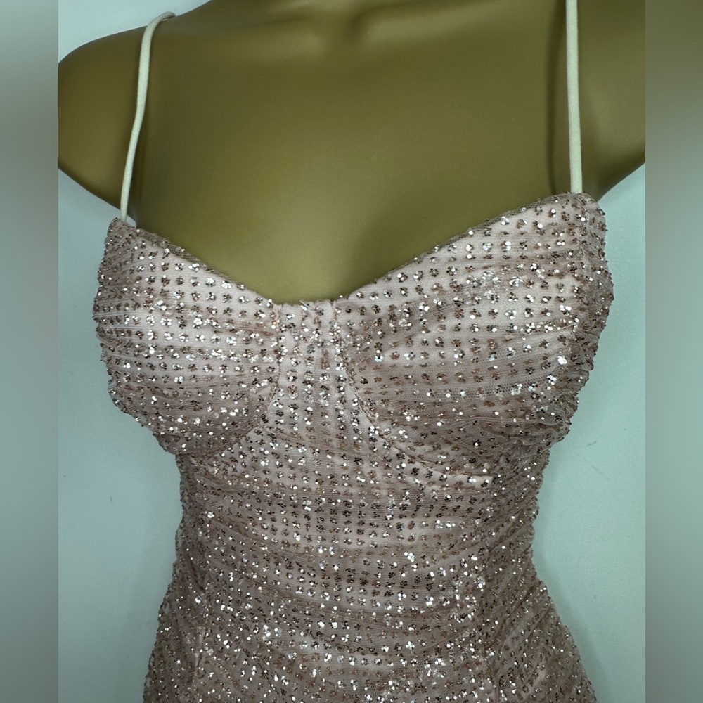 Hello Molly Blush Pink Sequin Mini Dress - Picture 8 of 16